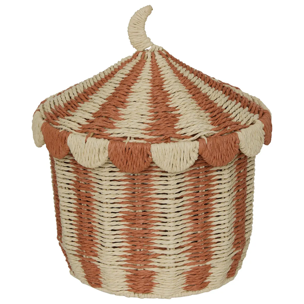 Cesto de almacenaje NOMADE con tapa 32cm