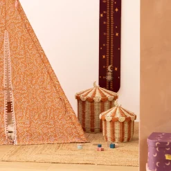 Cesto de almacenaje NOMADE con tapa 32cm