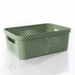 Cesto de almacenaje PIXEL verde 11l