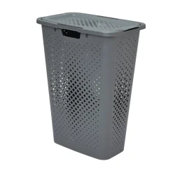 Cesto De Ropa C/Tapa Gris 40L