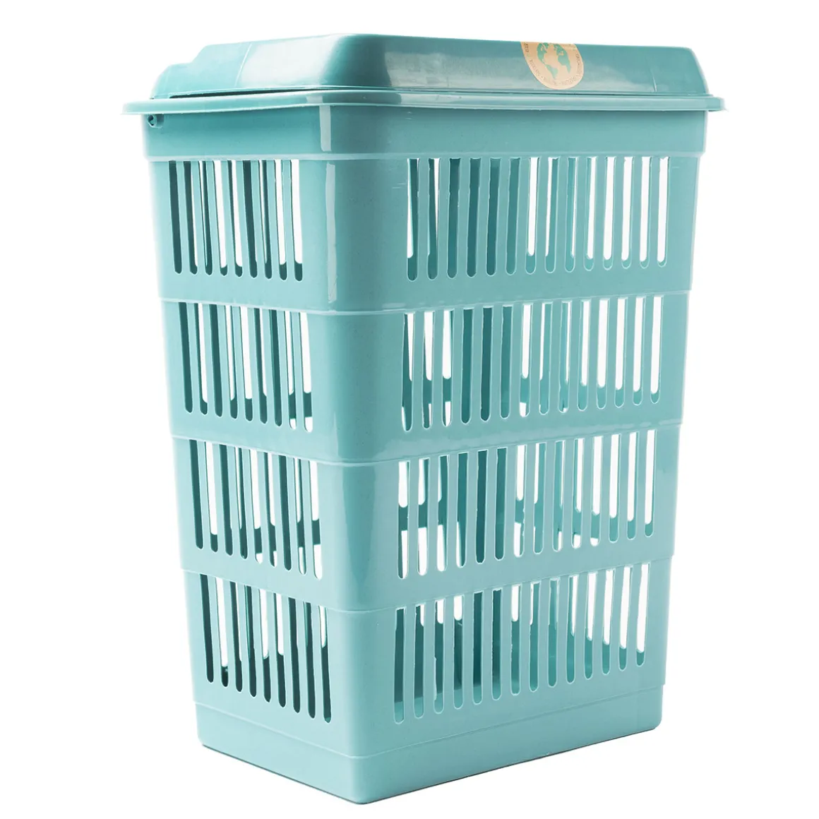 Cesto De Ropa Sky Azul Con Tapa