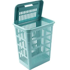Cesto De Ropa Sky Azul Con Tapa