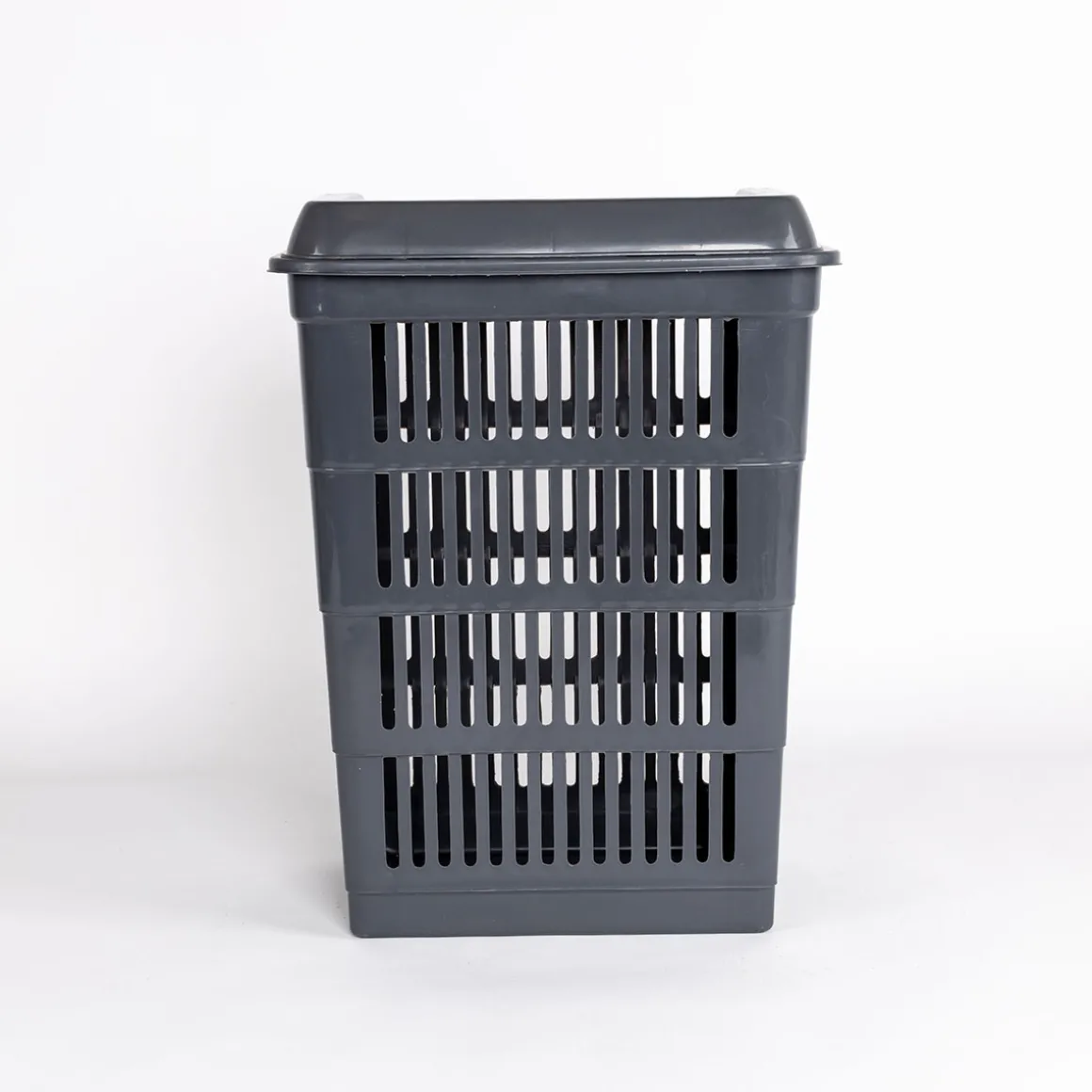 Cesto para colada con tapa gris 40L