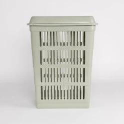 Cesto para colada con tapa verde 40L