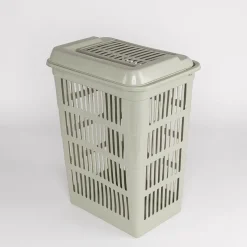Cesto para colada con tapa verde 40L