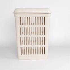 Cesto para colada con tapa crema 40L