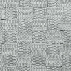 Cesto P/Ropa Sucia Poliéster/Metal Gris