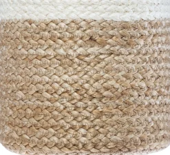 Cesto Seagrass De Yute Tam.3/3 18x14Cm