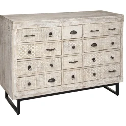 Cómoda De Madera Ajay 126x40x94Cm