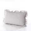 Cojín AMALFI gris con encaje 45x60cm