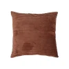 Cojín ARUM rayas marrón 38x38cm