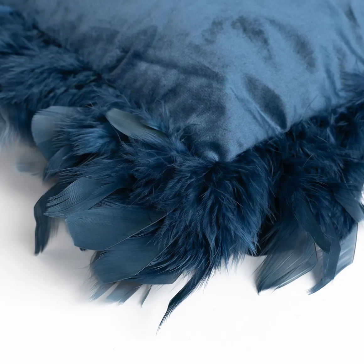 Cojín azul de terciopelo 40x40cm