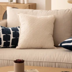 Cojín Bouclette Marfil 45x45cm