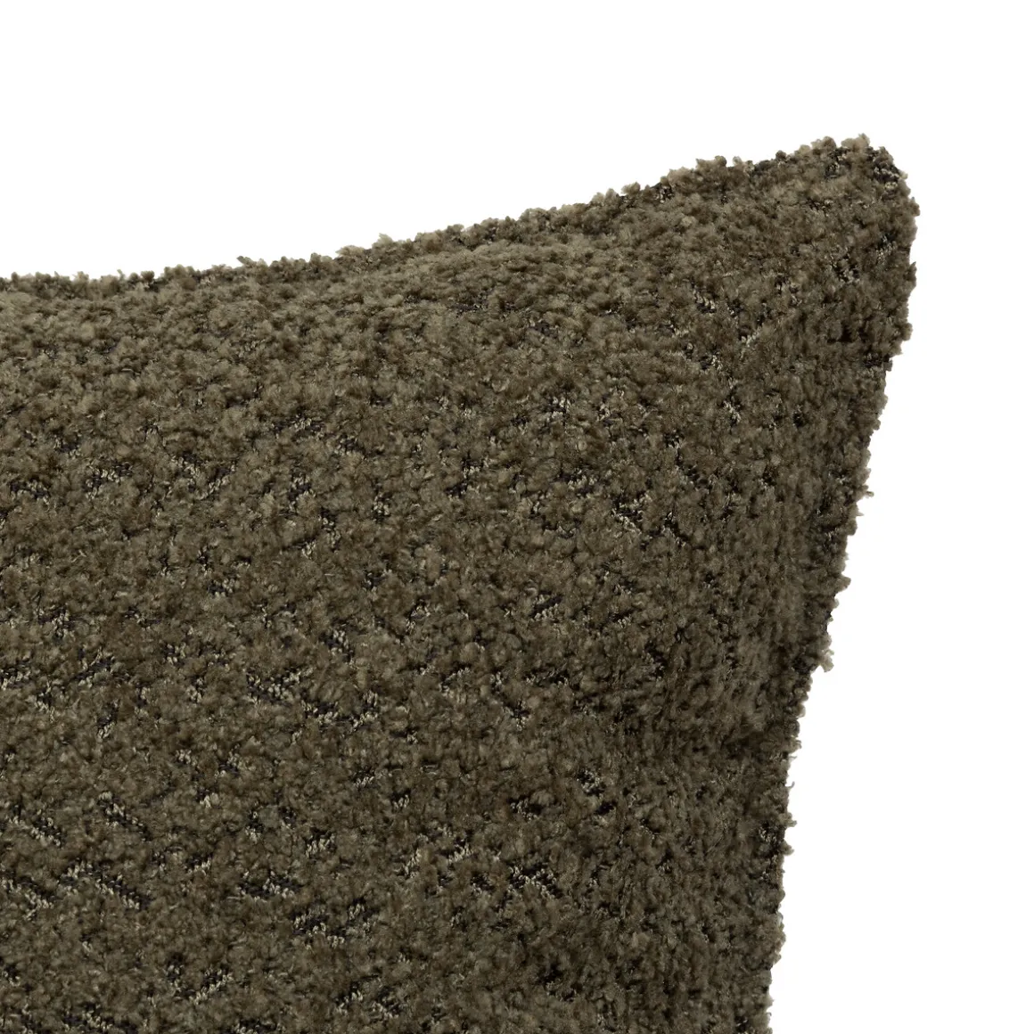 Cojín Bouclette Verde Caqui 45x45cm