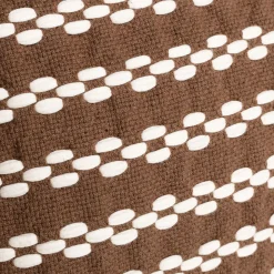 Cojín BRAID marrón 45x45cm