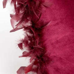 Cojín burdeos de terciopelo 40x40cm