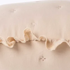 Cojín crudo AMALFI con encaje 45x60cm