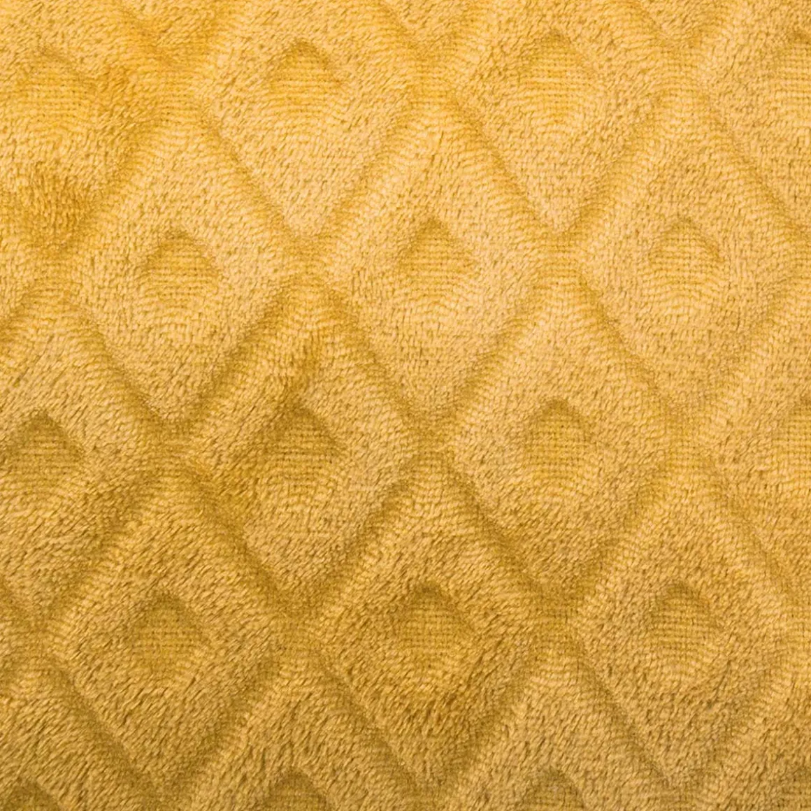 Cojín 3D Con Rombos Ocre 40x40Cm