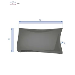 Cojín de exterior KORAI mostaza