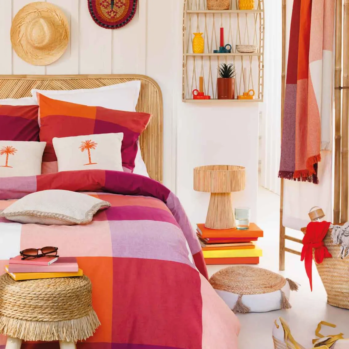 Cojín decorativo bordado YUCATAN 38x38cm