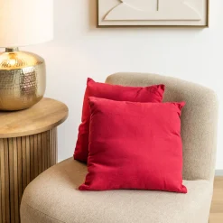 Cojín Decorativo Rojo 38x38Cm
