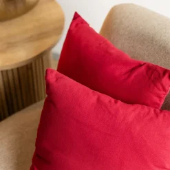 Cojín Decorativo Rojo 38x38Cm