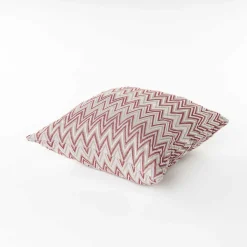 Cojín decorativo VEXUS burdeos y beige 50x50cm