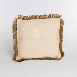 Cojín DELIJUTE beige de algodón 45x45cm