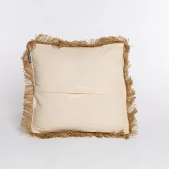 Cojín DIMELO beige de algodón 45x45cm