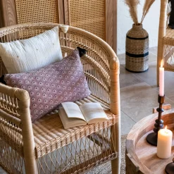 Cojín Gaze Marfil Con Cruces 40x40Cm