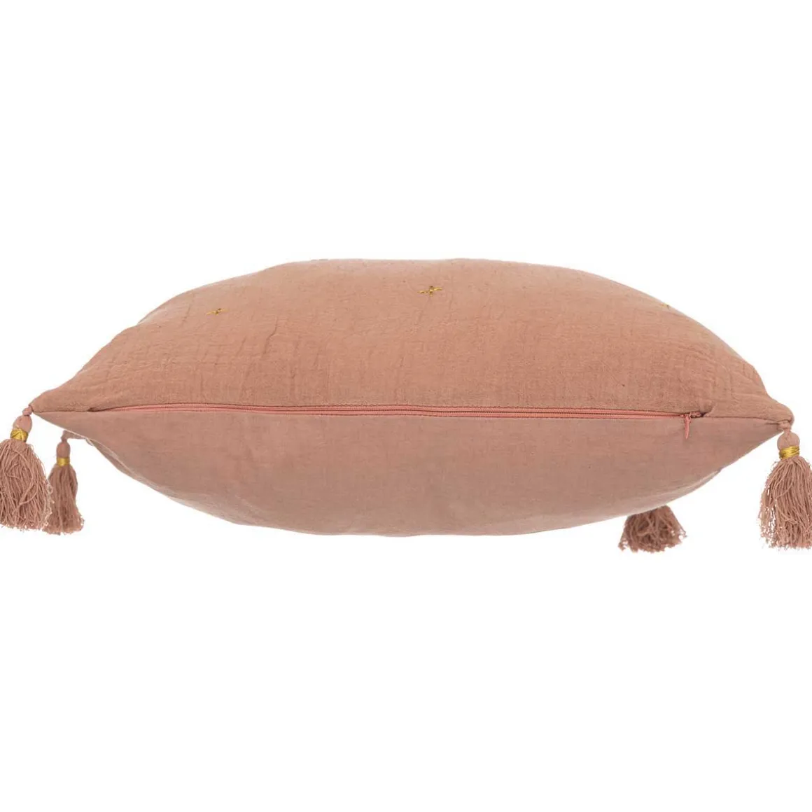 Cojín Gaze Rosa Palo C/Cruces 40x40Cm