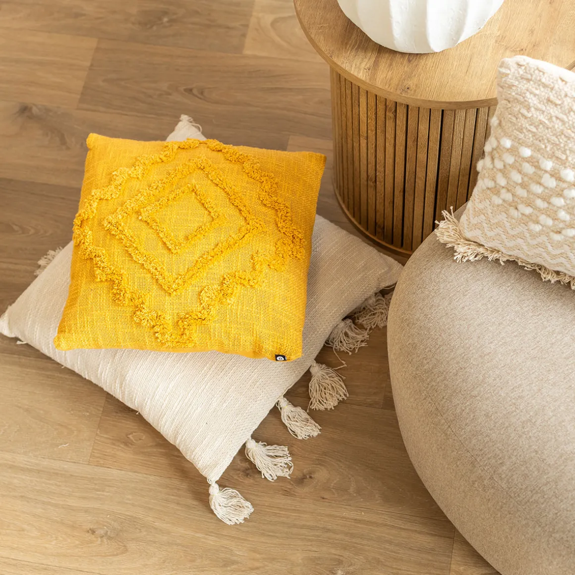 Cojín Inca Ocre 40x40Cm