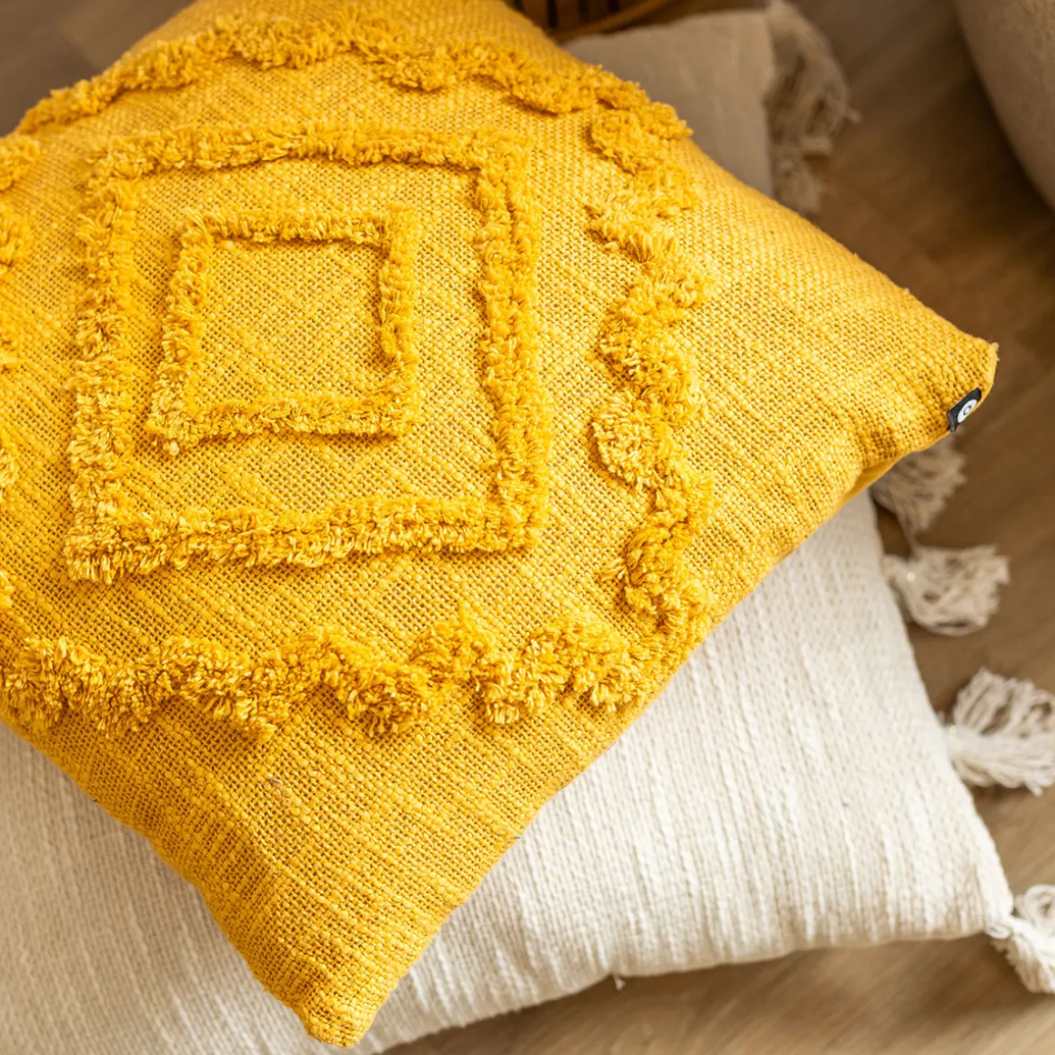 Cojín Inca Ocre 40x40Cm