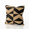 Cojín Inuit Geométrico Crudo Y Negro 40x40cm