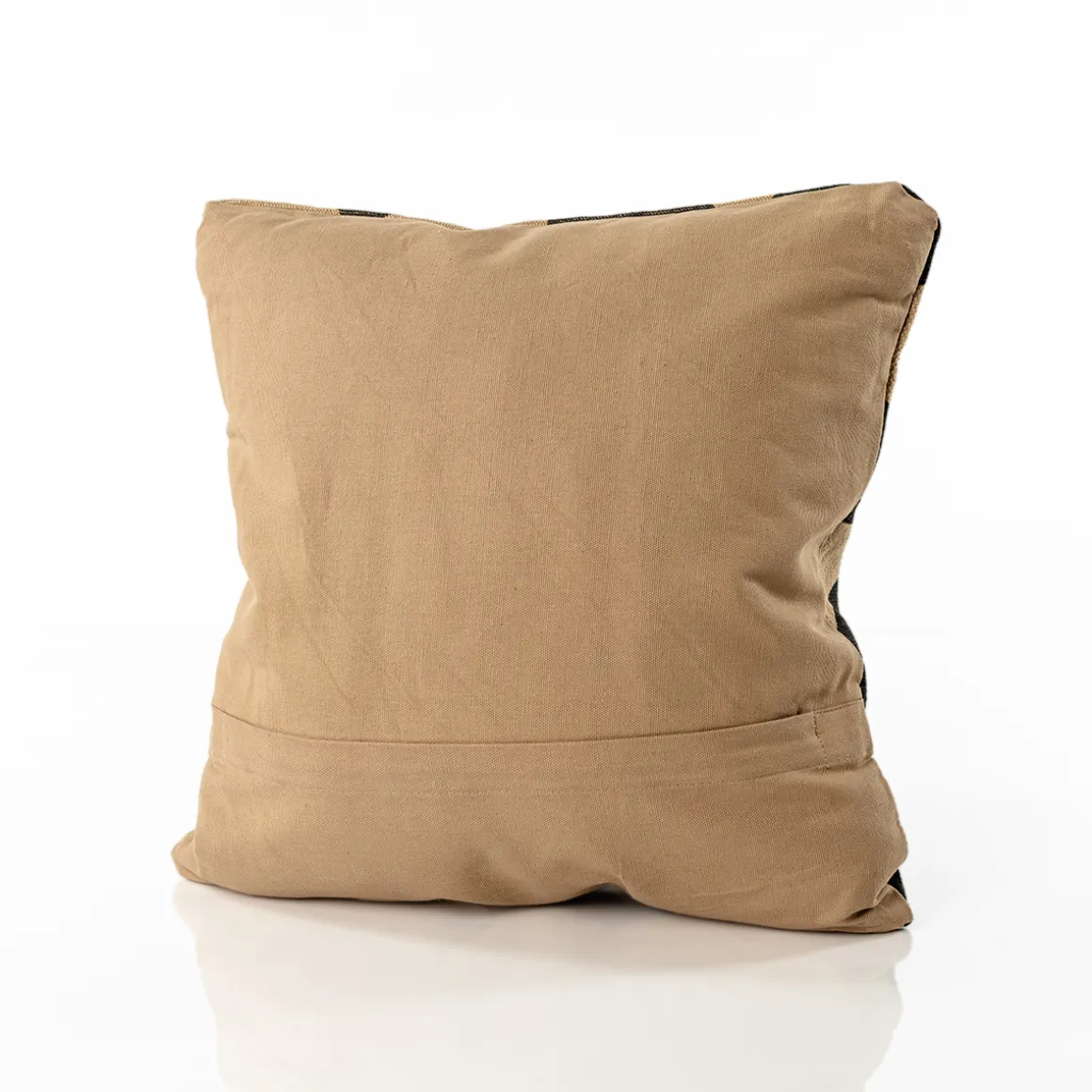 Cojín Inuit Geométrico Crudo Y Negro 40x40cm