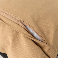 Cojín Inuit Geométrico Crudo Y Negro 40x40cm