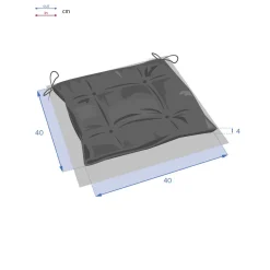Cojín KORAI 4 puntos para silla exterior