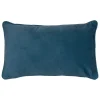 Cojín LILOU de tela azul oscuro