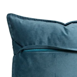 Cojín LILOU de tela azul oscuro