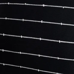 Cojín LINECHIC negro de algodón 45x45cm