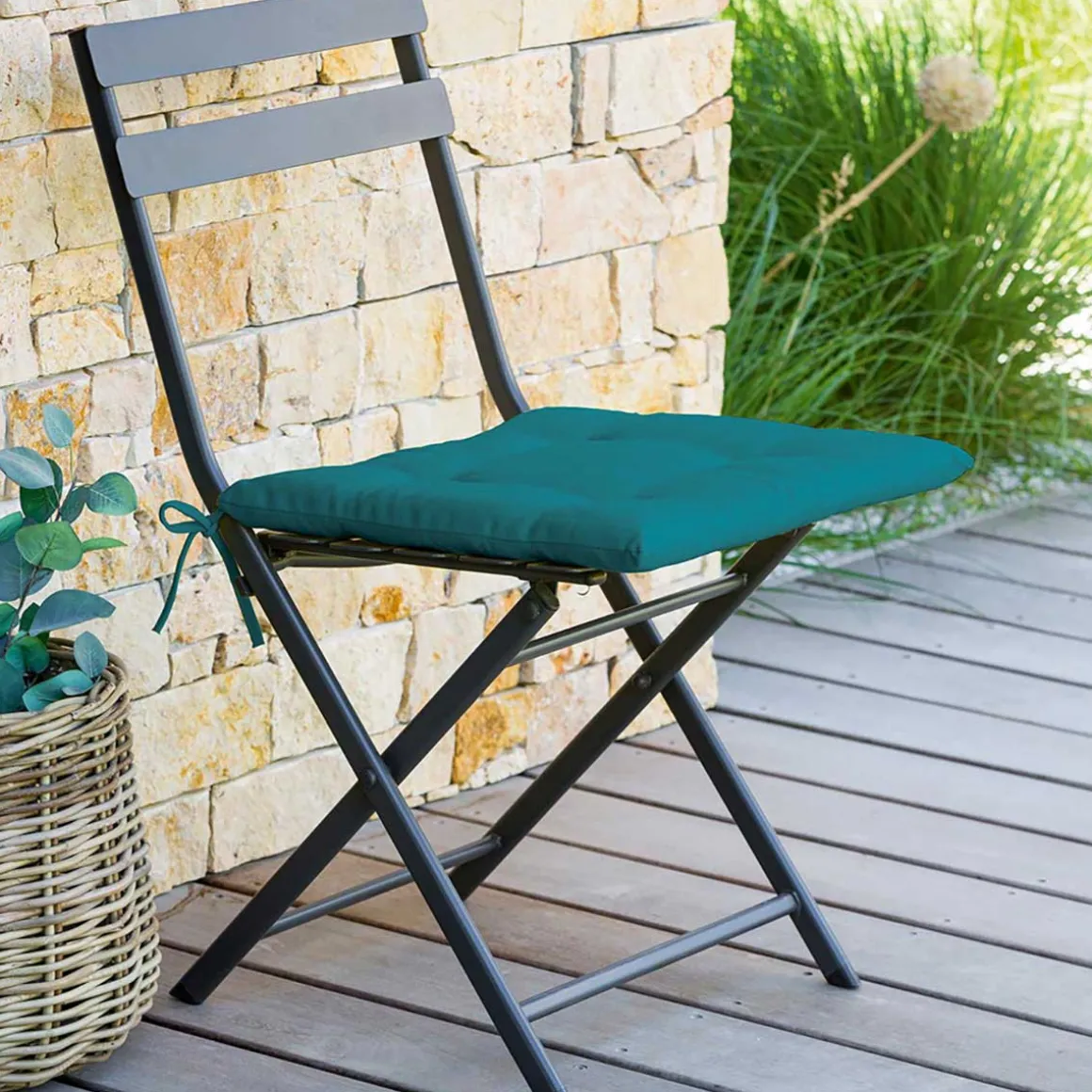 Cojín para silla exterior KORAI Azul 40x40Cm