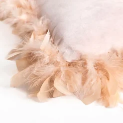 Cojín rosa claro de terciopelo 40x40cm