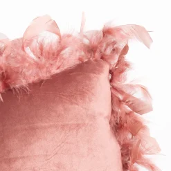 Cojín rosa de terciopelo 40x40cm