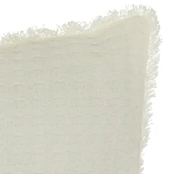 Cojín The Floral Waffle Blanco 45x45cm