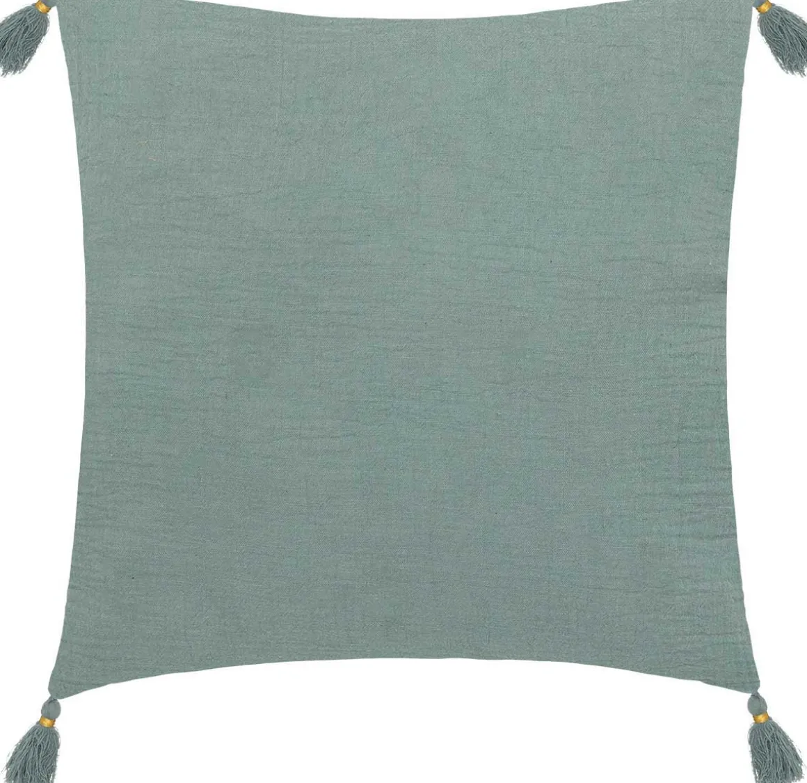 Cojín Winter Light Gaze Verde Con Cruces