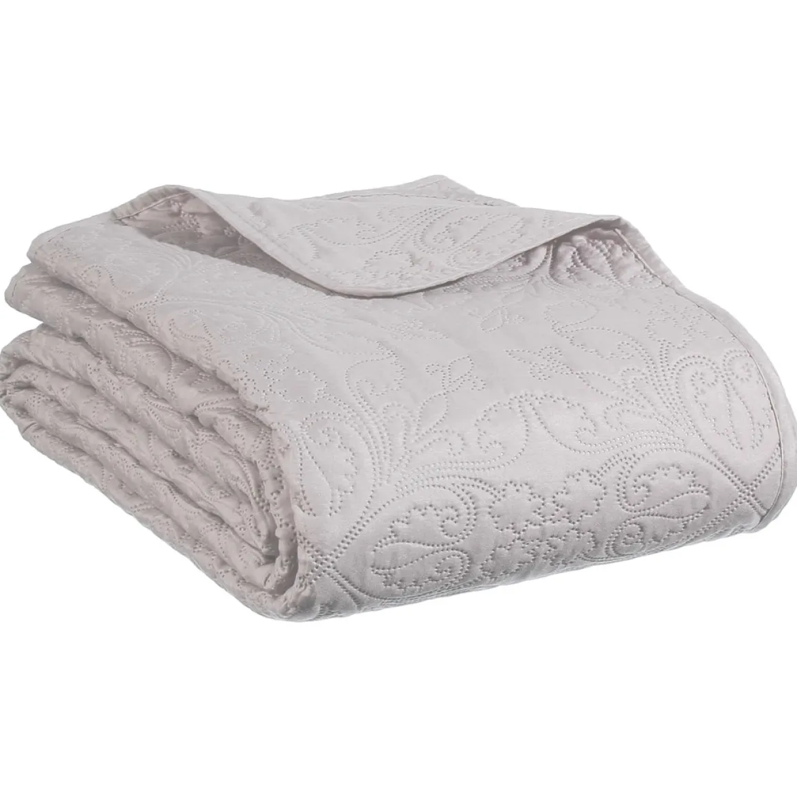 Colcha con 2 fundas de cojín gris pardo 240X260cm