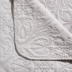 Colcha con 2 fundas de cojín gris pardo 240X260cm