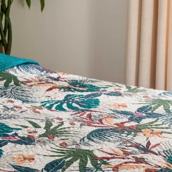 Colcha Jungle Reversible Azul 220x240Cm