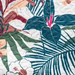 Colcha Jungle Reversible Azul 220x240Cm