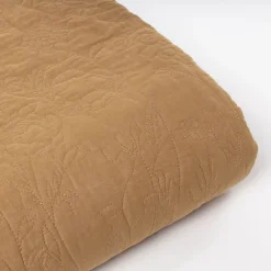 Colcha ocre FLOWER 220x240cm